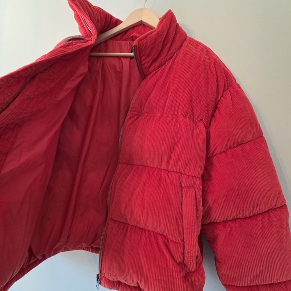Zara DNWR Men's Puffer Casual Fall Winter Jacket Size XL Red - Picture 16 of 16